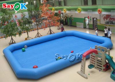 China Flotador inflable azul de costura doble inflable de la piscina de la piscina para el parque comercial del agua en venta