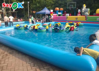 China Volwassen Jong geitje die Opblaasbare Pool voor de Opblaasbare Spelen van het Waterpark/pvc-Poolvlotter zwemmen Te koop