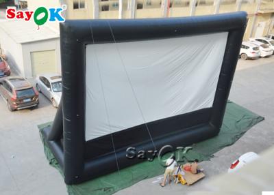 China Pantalla de cine inflable del proyector de la escuela blanco y negro en venta