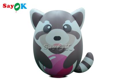 China Customized Pvc Lovely Realistic Inflatable Raccoon Model for sale