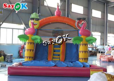 China Deslizador inflable comercial colorido de lonas de PVC Deslizador inflable con equipo de piscina en venta