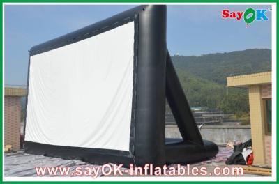 China Portable Outdoor Movie Screen Projection Cloth Inflatable TV Screen 6 X 3m CE / SGS Certificate for sale