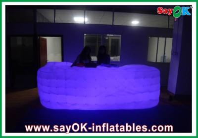 China Customized Cube Sofa, Party Decoration, Inflatable LED Sofa For Sale for sale