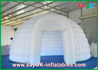 China Paño incombustible fuerte del iglú de la bóveda de la tienda inflable inflable del aire con las luces llevadas en venta