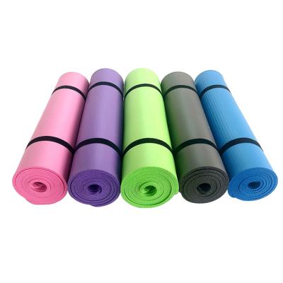 China Non-Toxic ECO Yoga Mat 20mm Customized Non-slip Sports Fitness Nitrile Rubber for sale