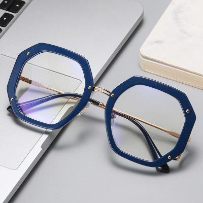 China Other SHINELOT 95243 Fashion Oversized Vintage Women's Fashion Optical Glasses Clear Glasses Frame Glass Transparent Spectacle Frame for sale