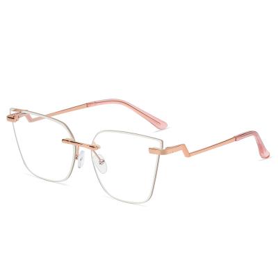 China Other SHINELOT 95736 Classic Pilot Half Glasses Frame For Men Women Shape Myopia Prescription Glasses Frames Optical Eyewear for sale