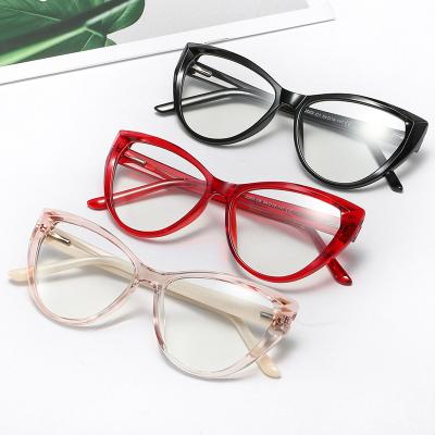 China Other Crystal Eyeglasses Fashion Women Eyewear New Tr90 CP Plastic Optical Frame Spring Hinge Glass 2003/95002 for sale