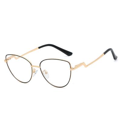 China Other Glass Spring Hinge Show Metal Blue Light Blocking Flexible Frame SHINELOT95716 Customized Temples Optical Eyewear for sale