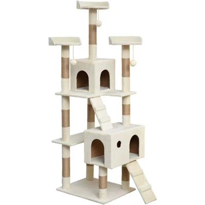 China Sustainable 2023 hot sale luxury version multi-layer cat tree cat entertainment jumping platform cat climbing frame for sale