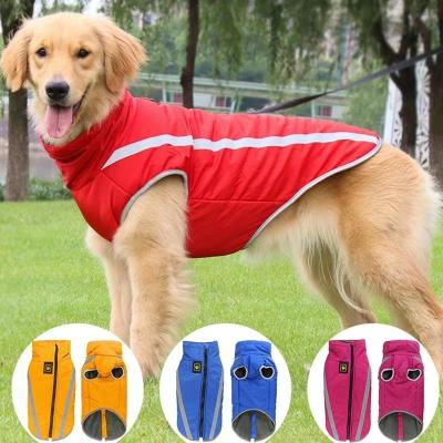 China Sustainable Safety Reflective Design Big Dog Waterproof Clothing Winter Warm Big Dog Jacket Clothing designer clothes for large dogs for sale