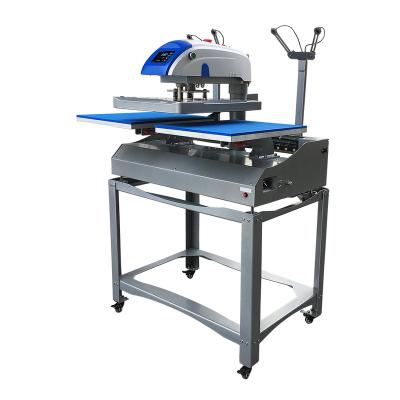 China Garment Shops New Product Prior Dual Station Electric T-shirt Sublimation Automatic Transfer Printing Heat Press Machine 16x20 With Stand for sale