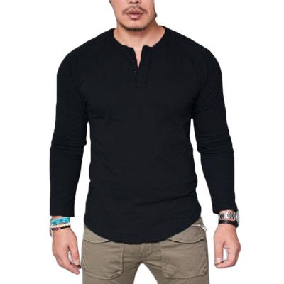 China High Quality Thick Comfortable Casual Solid Color Men's Round Neck T-Shirt for sale