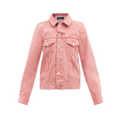 China DBL 100%Cotton Sustainable Wash Dyed Casual Loose Fit Denim Women's Jacket Set for sale