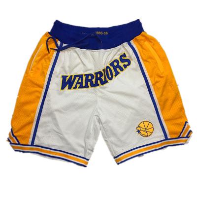 China Custom Vintage Raptor Basketball Wear Shorts Mens Retro Sweat Polyester Mesh Just Men DON Basketball Shorts Breathable Sportswear for sale