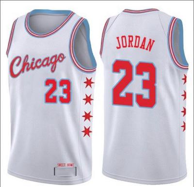 China Original Best Quality Men's Jordan #23 Lavine #8 Uniform T-Shirts 2021Season Chicago Basketball White Bulls Breathable Tank Top for sale