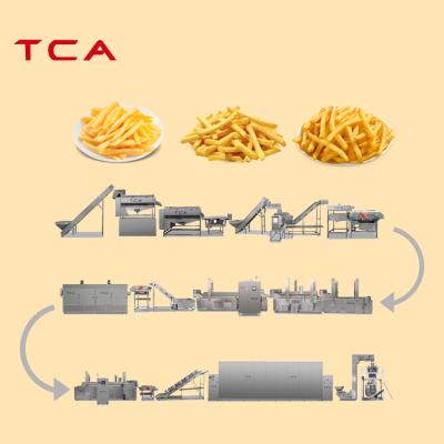 China Frozen French Fries Potato French Fries Production Line Making Machine Price Frozen French Fries Machinery for sale