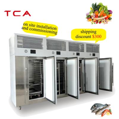 China Hotels Four Water Cooled Blast Freezer Blast / Double Door Blast Freezer for sale