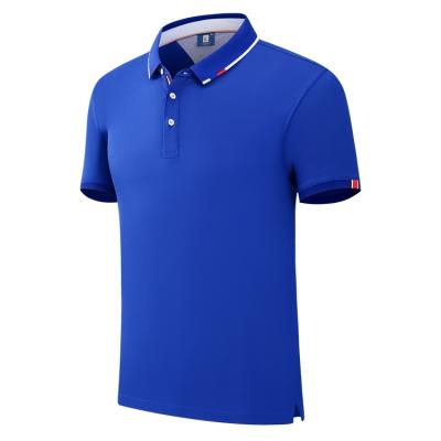 China Classic Style Cotton Polo Shirt Designer Polo Shirt Fitted Blue Fashion Polo Shirt for sale