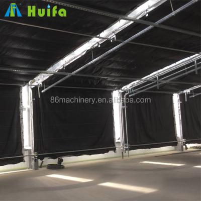 China Stable Structure Blackout Light Deprivation Greenhouse Automatic Mushroom Growing Poly Tunnels Australia Polytunnel for sale