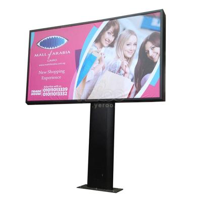 China Steel Outdoor Waterproof LED Billboards P6 Full Color Screen Panels LED Digital Signage Billboard for sale