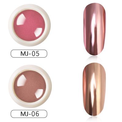 China Fashionable super bright golden magic pure color mirror powder mirror nail electroplating titanium powder powder for sale