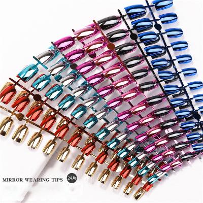 China Easy Apply And Remove New Product Launches Mirror Tape Nail Patch Making And Plating Into Metal Nail Patch for sale