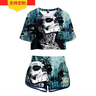 China Anti-wrinkle 3D printing men's casual street sports short-sleeved T-shirt men's T-shirt for sale