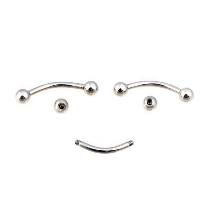 China Stainless Steel Eyebrow Rings Perforations 16g Body Jewelry for sale