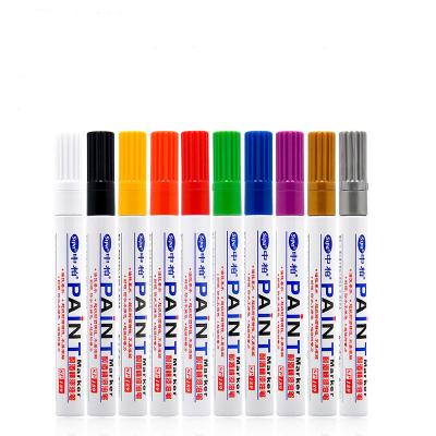 China Wholesale Plastic Paint Resistant Waterproof Furniture Pen Graffiti Pen Metal Alcohol Black White Black Oily Marker for sale