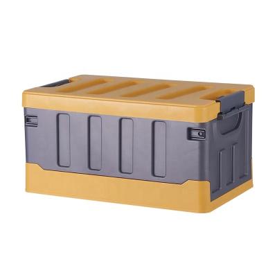 China Multifunctional Outdoor Plastic Foldable Organizer Storage Box High Quality Viable Car Home Camping Clothes for sale