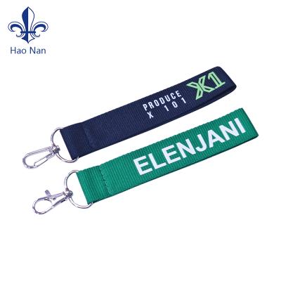 China Wholesale Key Holder Logo Custom Woven Keychain Fabric Printed Blank Custom Sublimation Keychains Key Chain for sale