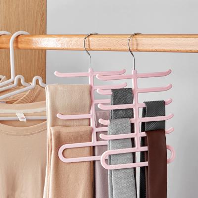 China Multifunctional Nordic Type Fish-bone Rack Minimalist Multi-Layer Rack Storage Link Rack Metal Hook Scarf Hanging Link for sale