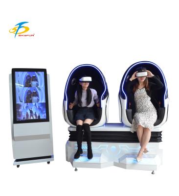 China Entertainment Amusement Park Rides 2 Seats VR Egg Cinema 9D Special Effect Virtual Reality Chair for sale