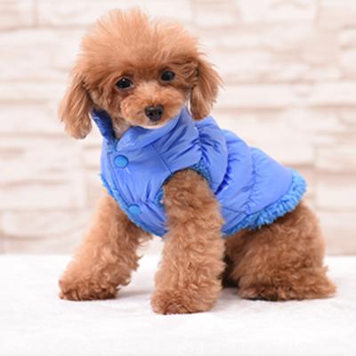 China Puppy Cat Pet Coats Clothes Padded Vest Coat Sustainable Warm Fleece Winter Dog Coat for sale