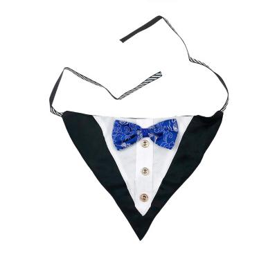 China Viable Pet Accessories Scarf Groom Wedding Boy Dog Bow And Bandana for sale