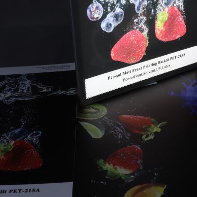 China Light Box Eco-solvent Front Printing Backlit PET Film For Light Box Advertising Lightbox for sale