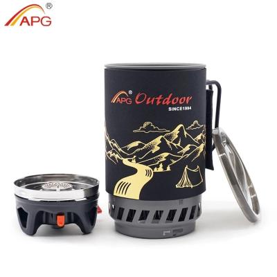 China Outdoor 1400ml APG Outdoor Portable Camping Cooking System Gas Stove for sale