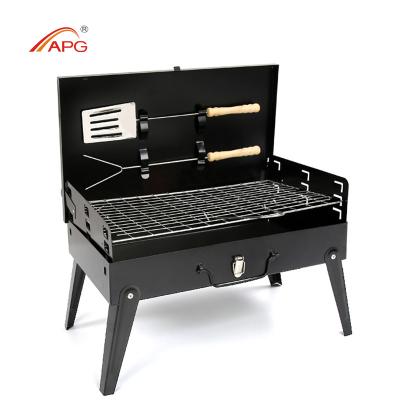 China APG Outdoor Portable Folding BBQ Charcoal Smokeless BBQ Grill for sale