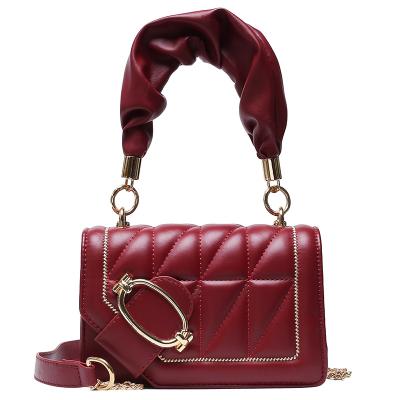 China Messenger Bag Luxury Women Designer Handbag Pleated Handle Shoulder Bags New 2020 Lady Leather Crossbody Bag Main Woman Bag for sale