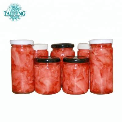 China PRESERVED Bottle Packing Sushi Tender Pickled Ginger for sale