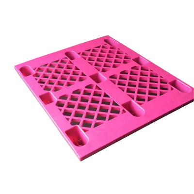 China 1000*800*140 Mm New Single Faced Grid Surface Legs Stackable Cheap Plastic Pallets for sale