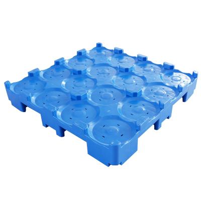 China 5 Gallon Single Faced Plastic Water Bottle Pallet Water Bottle Storage Pallet for sale