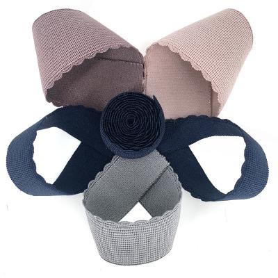 China Custom Elastic Sharpening Bra Elastic Band Bra Sports Lingerie Non-Slip Shoulder Strap Multi Color Elastic Bra Strap For Underwear for sale