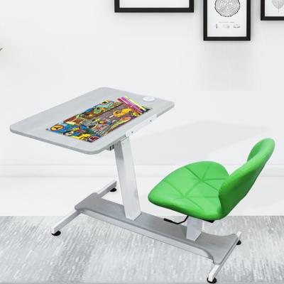 China (Height)Adjustable Children Painting Auto Motorized Electric Height Adjustable Desk Chair Kids Desk Table for sale