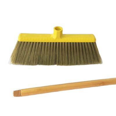 China Factory Hot Sale Home Cleaning Tools Wooden Handle Broom Broom With Soft Bristle for sale