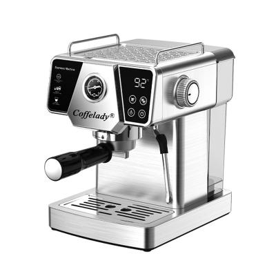 China Ground Coffee 15 Bar Pump Coffee Machine With Pressure Gauge for sale