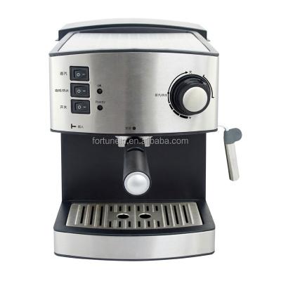 China Ground Coffee 20 Bar High Pressure Coffee Maker For Home Detachable Transparent 1.5L Water Tank for sale