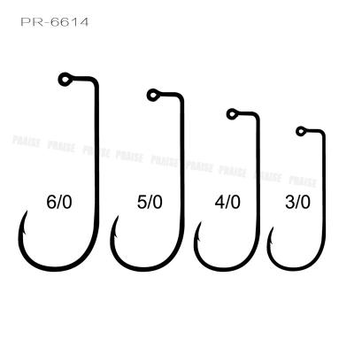 China JIG PR-6614 custom made high carbon steel hooks wholesale in high carbon steel for sale