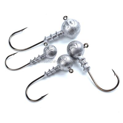 China Lure Worm Fishing HooksJig Head Anti-Corrosion Wholesale Soft Fishing Building Hook for sale